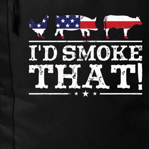 Funny Bbq Id Smoke That Meat Pitmaster Daily Commute Backpack