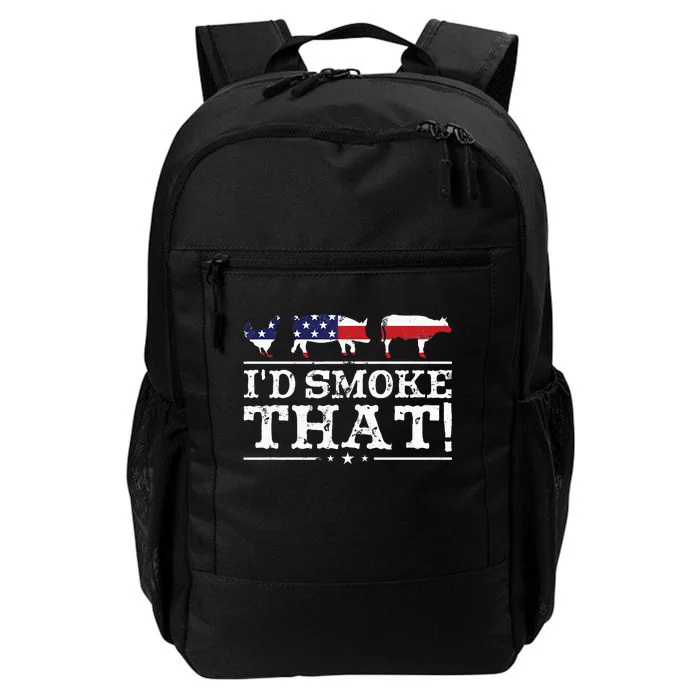 Funny Bbq Id Smoke That Meat Pitmaster Daily Commute Backpack