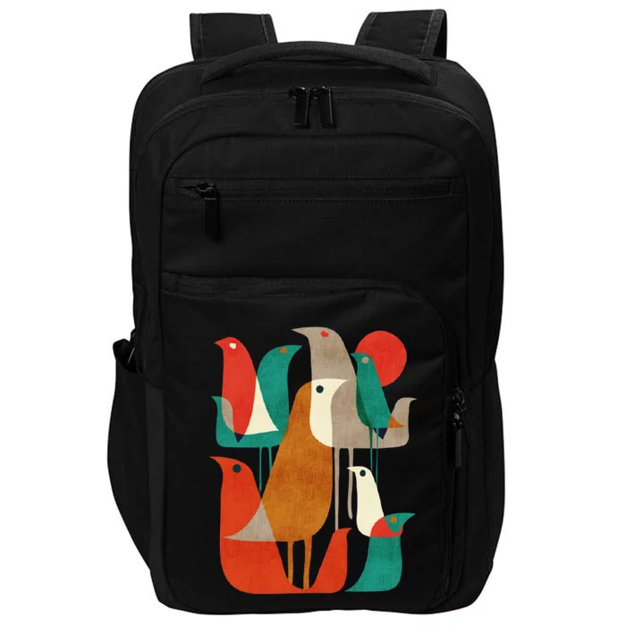 Flock Bird Illustration Impact Tech Backpack