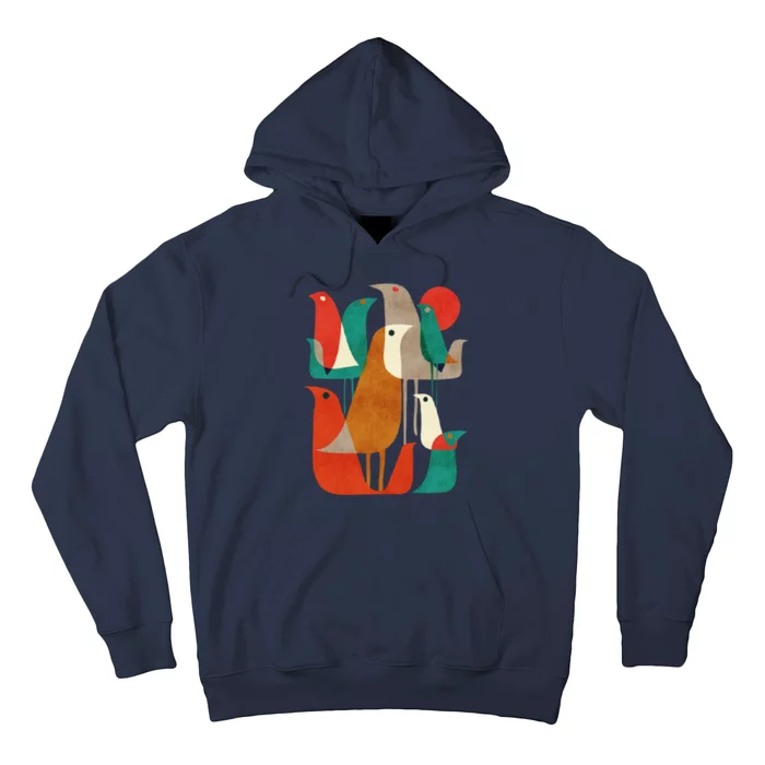 Flock Bird Illustration Hoodie