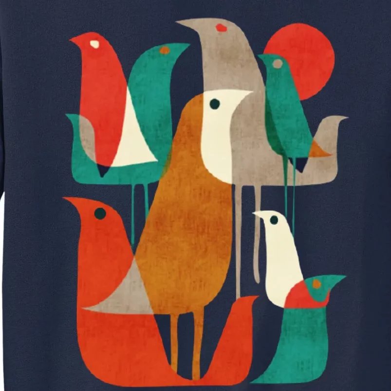 Flock Bird Illustration Tall Sweatshirt