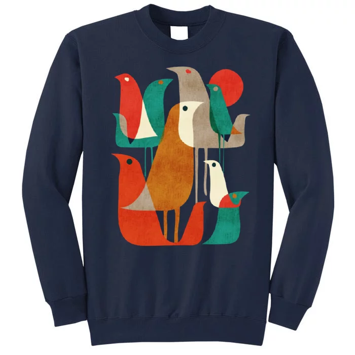 Flock Bird Illustration Tall Sweatshirt