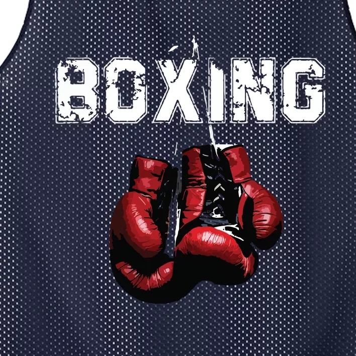 Funny Boxing I Love Boxing Mesh Reversible Basketball Jersey Tank