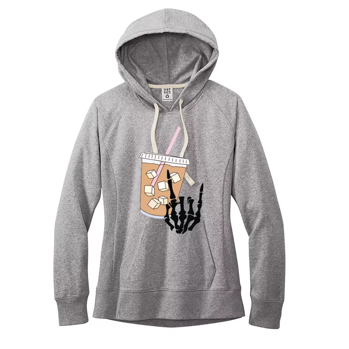 Fueled By Iced Coffee And Anxiety Women's Fleece Hoodie