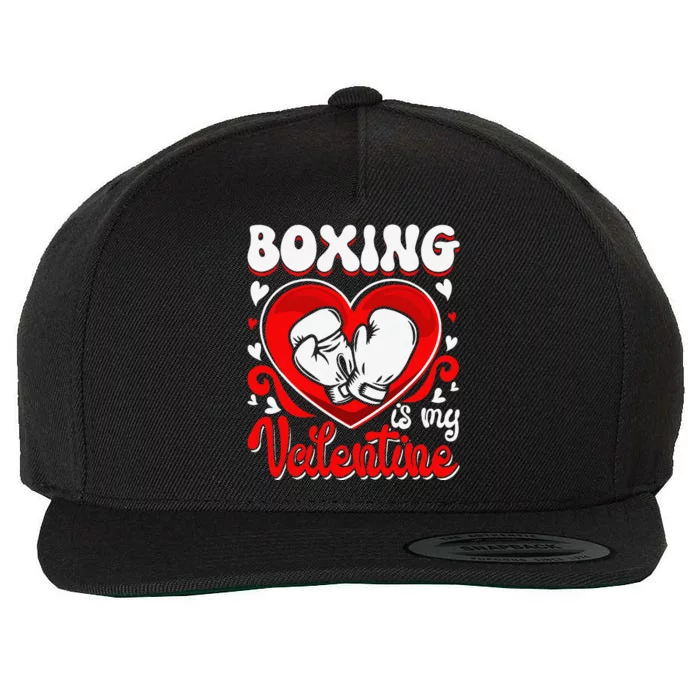 Funny Boxing Is My Valentine Happy Valentine's Day Couple Wool Snapback Cap