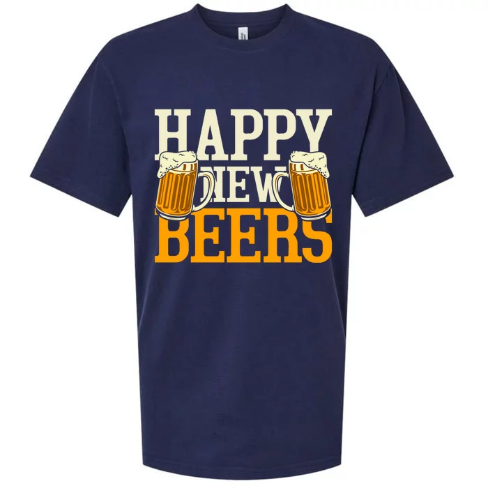 Funny Beer Ing New Years Eve 2021 Party Happy New Year Gift Sueded Cloud Jersey T-Shirt