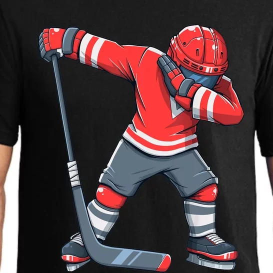 Funny Boy Ice Hockey Dab, Dabbing Player Pajama Set