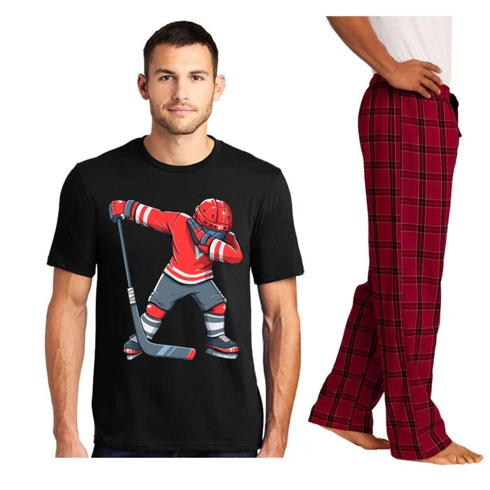 Funny Boy Ice Hockey Dab, Dabbing Player Pajama Set