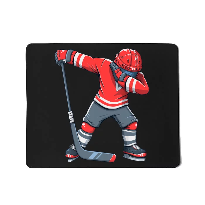 Funny Boy Ice Hockey Dab, Dabbing Player Mousepad