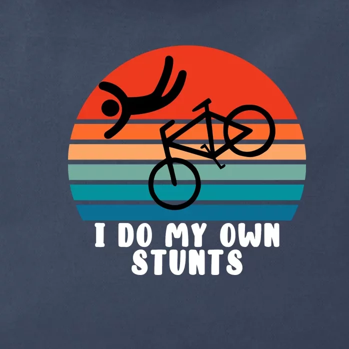 Funny Bike I Do My Own Stunts Cycling Zip Tote Bag