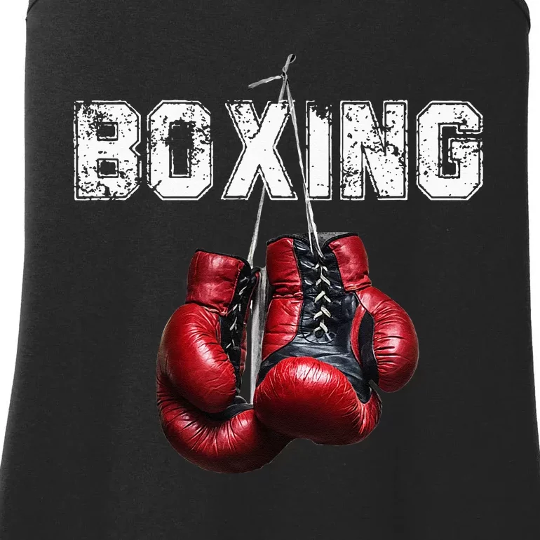 Funny Boxing I Love Boxing Ladies Essential Tank