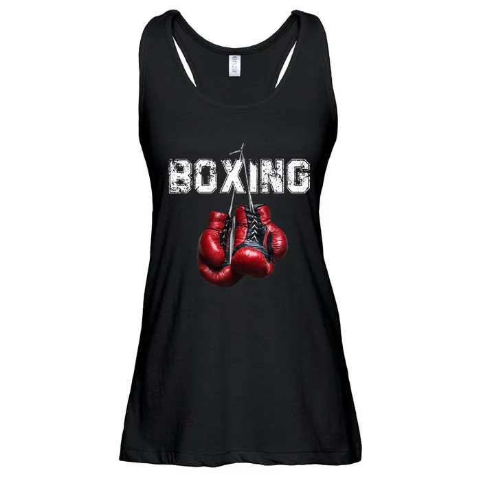 Funny Boxing I Love Boxing Ladies Essential Flowy Tank