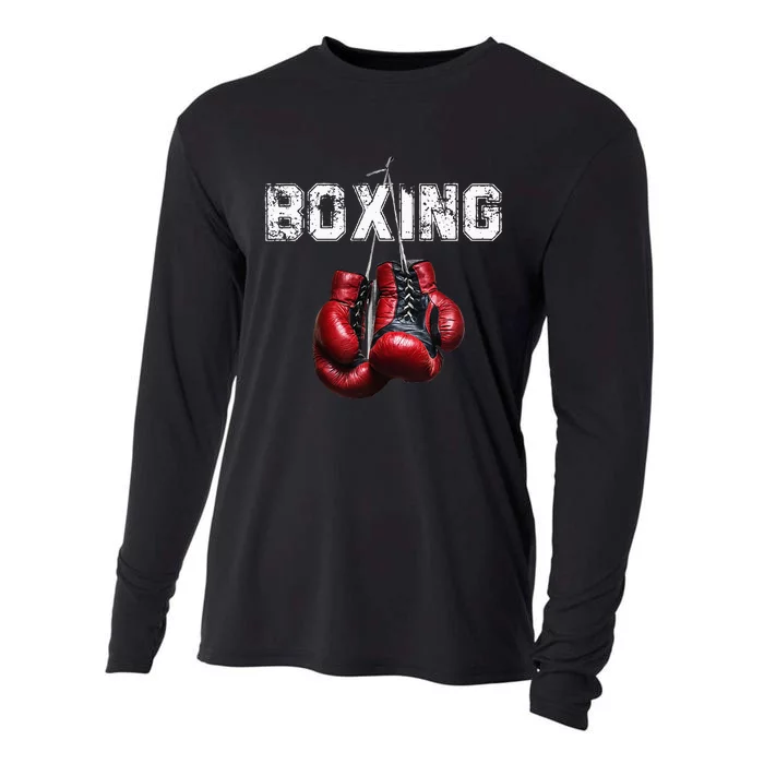 Funny Boxing I Love Boxing Cooling Performance Long Sleeve Crew