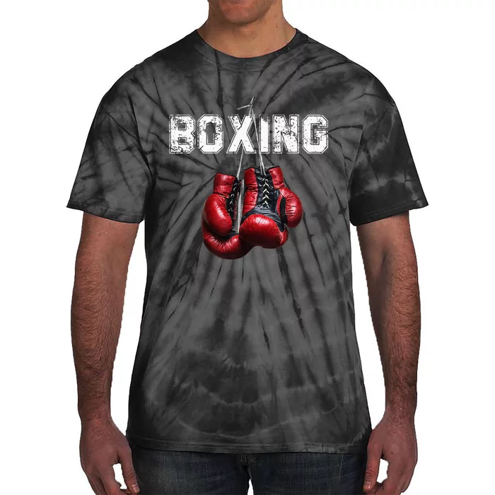 Funny Boxing I Love Boxing Tie-Dye T-Shirt