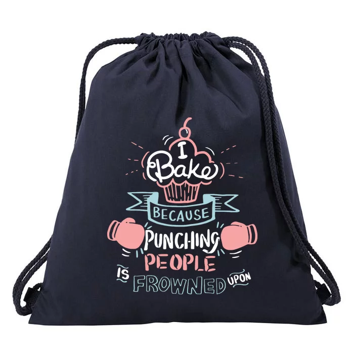 Funny Baking I Funny Cooking Gifts Drawstring Bag