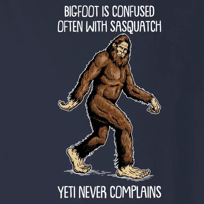 Funny Bigfoot Is Confused Often With Sasquatch Yeti Never Complains Toddler Long Sleeve Shirt