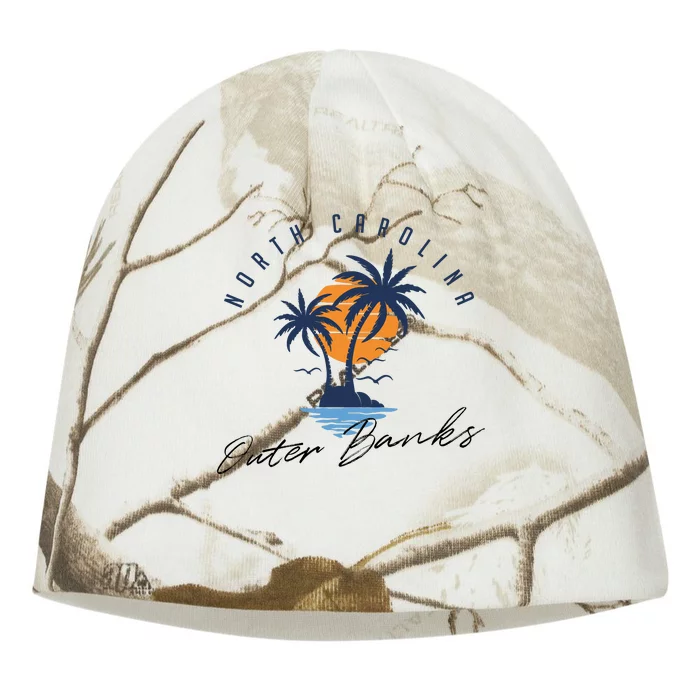 Famous Beach In North Carolina Souvenir Kati - Camo Knit Beanie