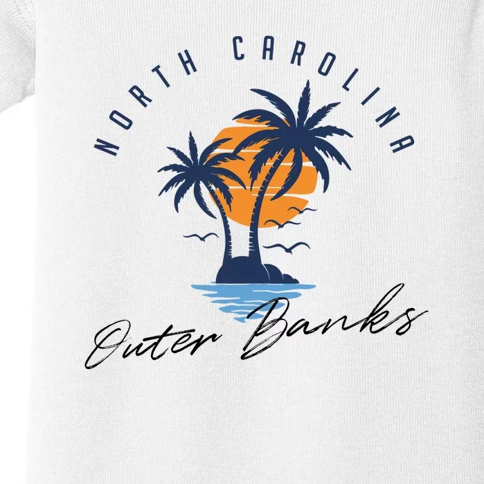 Famous Beach In North Carolina Souvenir Baby Bodysuit