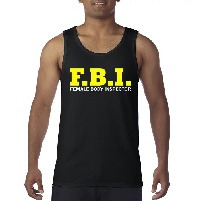 Female Body Inspector Saying Tank Top