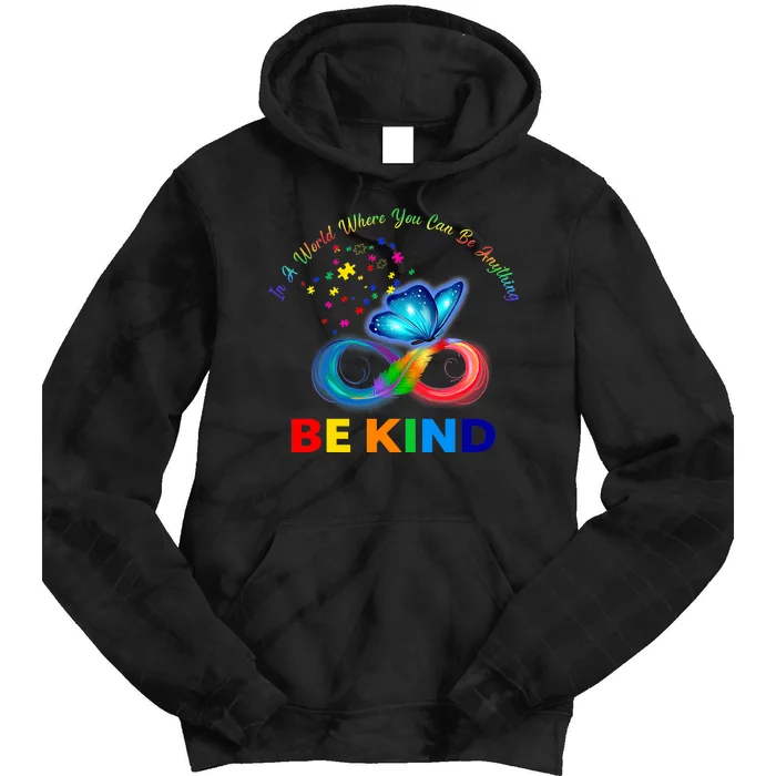 Feather Butterfly Infinity Puzzle Colorful Tie Dye Hoodie