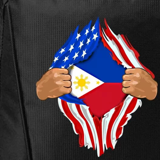 Filipino Blood Inside Me The Philippines Flag Gift City Backpack