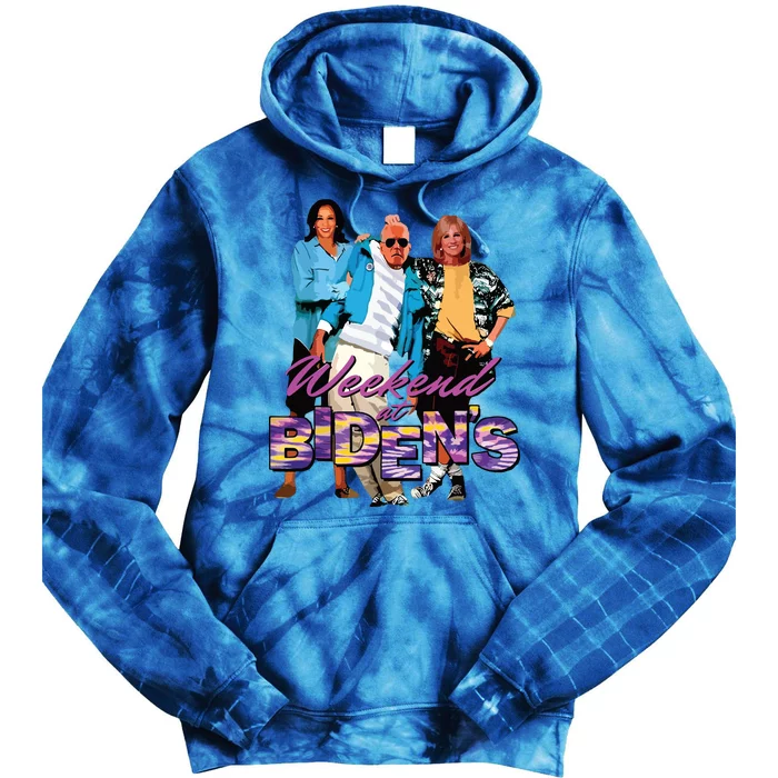 Funny Bidens Joke Weekend At Bidens Tie Dye Hoodie