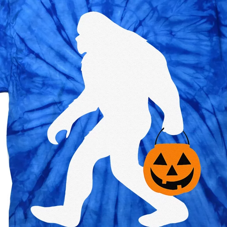 Funny Bigfoot Jack OLantern Halloween Costume Tie-Dye T-Shirt