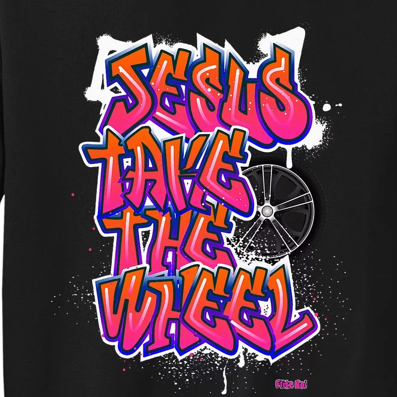 Flite Boi Jesus Take The Wheel Graffiti Sweatshirt