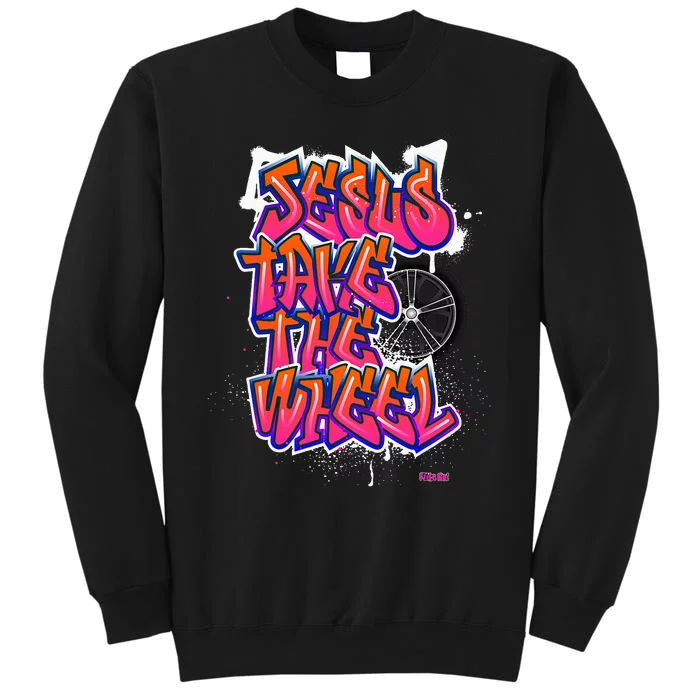 Flite Boi Jesus Take The Wheel Graffiti Sweatshirt