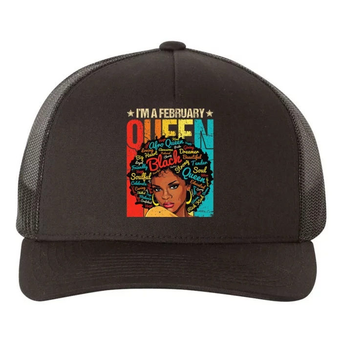 February Birthday Juneteenth For Wo Black African Queen Yupoong Adult 5-Panel Trucker Hat