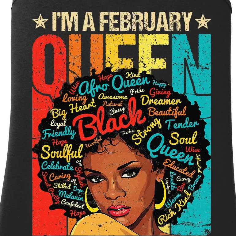 February Birthday Juneteenth For Wo Black African Queen Ladies Essential Tank