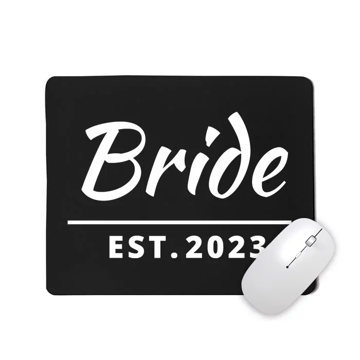 Funny Bride, Just Married Couples Set Tee, Womens Bride Mousepad