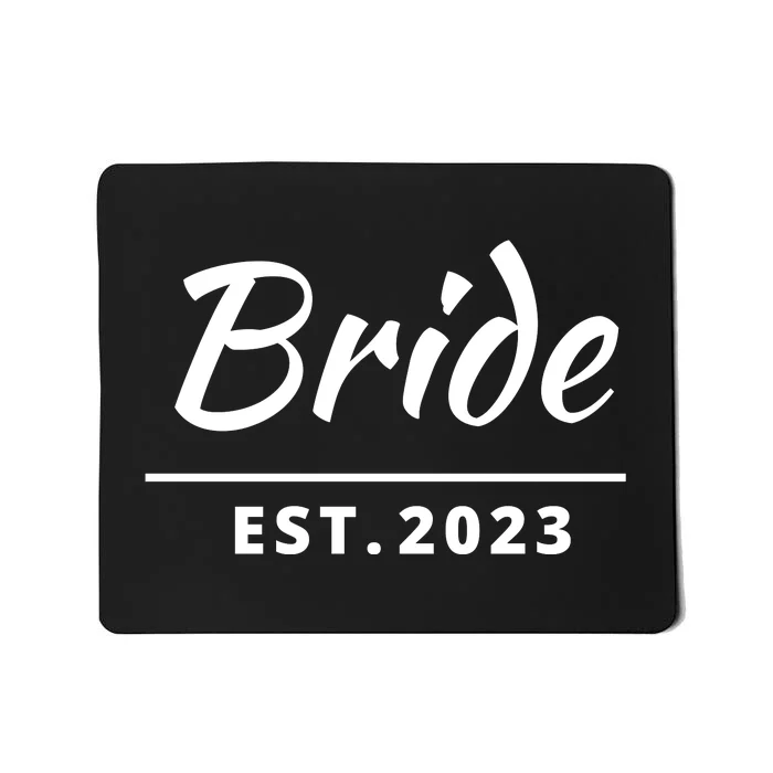 Funny Bride, Just Married Couples Set Tee, Womens Bride Mousepad