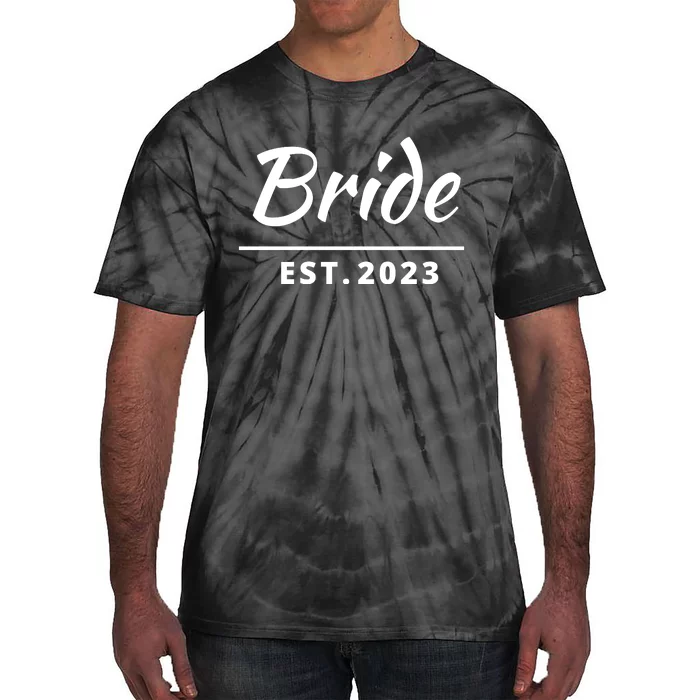 Funny Bride, Just Married Couples Set Tee, Womens Bride Tie-Dye T-Shirt