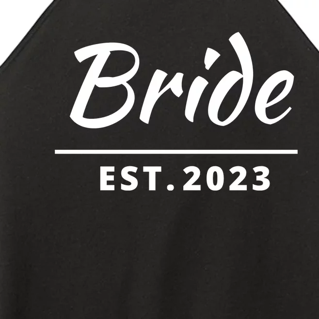 Funny Bride, Just Married Couples Set Tee, Womens Bride Women’s Perfect Tri Rocker Tank