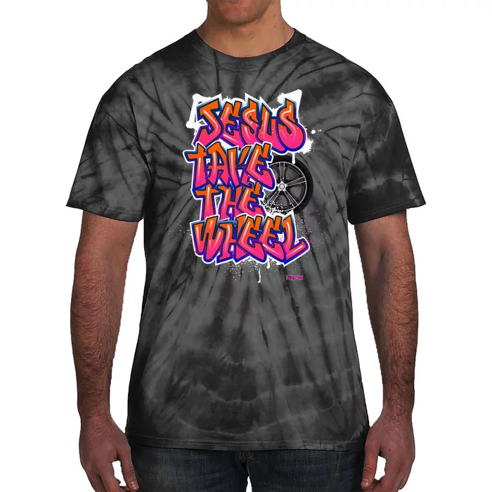 Flite Boi Jesus Take The Wheel Graffiti Tie-Dye T-Shirt