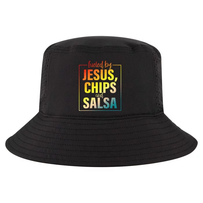 Fueled By Jesus Chips & Salsa Mexican Food Lovers Cool Comfort Performance Bucket Hat