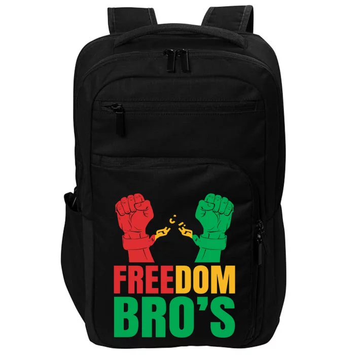 Freedom Bros Juneteenth Black Freedom 1865 African American Gift Impact Tech Backpack