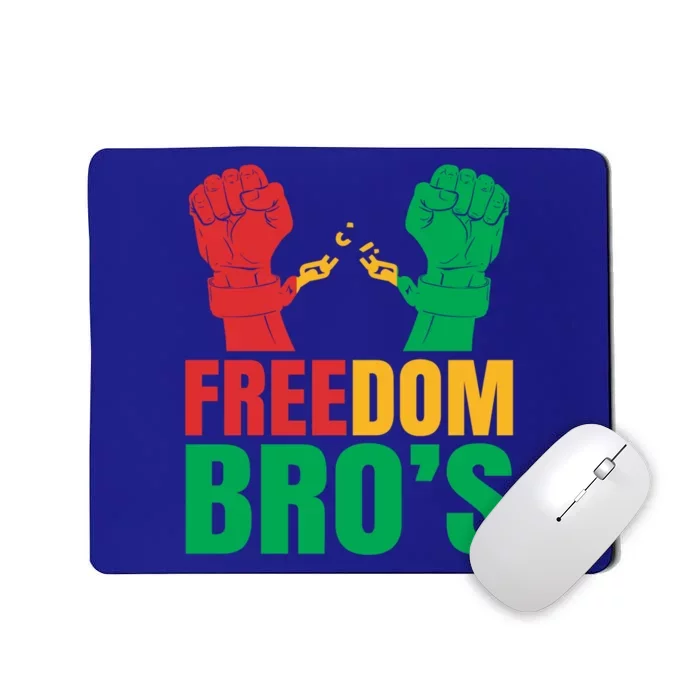 Freedom Bros Juneteenth Black Freedom 1865 African American Gift Mousepad