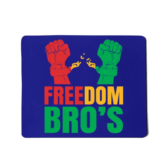 Freedom Bros Juneteenth Black Freedom 1865 African American Gift Mousepad