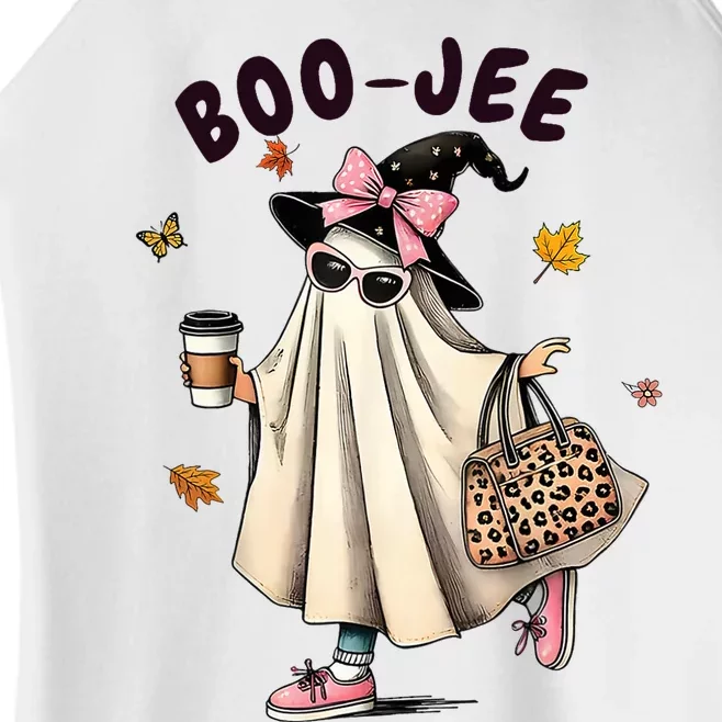 Funny Boo Jee Ghost Halloween Boo Jee Ghost Spooky Season Women’s Perfect Tri Rocker Tank