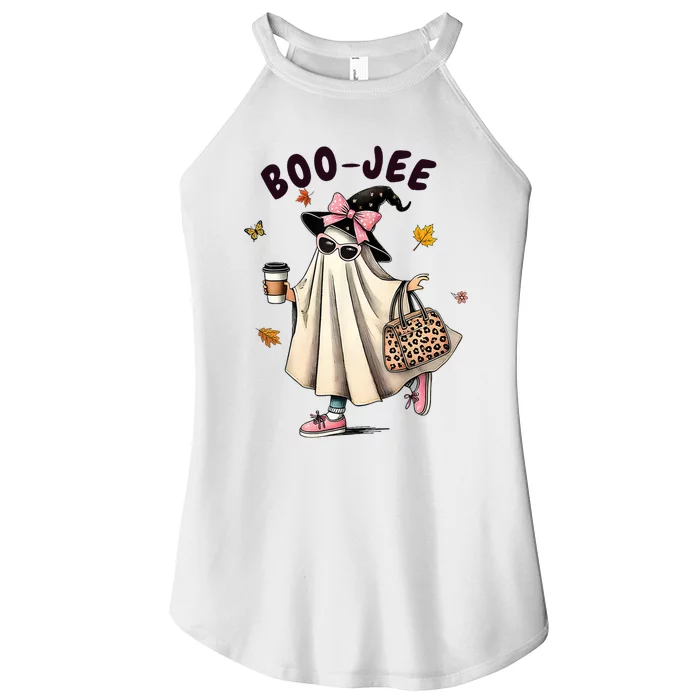 Funny Boo Jee Ghost Halloween Boo Jee Ghost Spooky Season Women’s Perfect Tri Rocker Tank