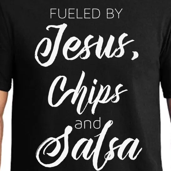 Fueled By Jesus Chips & Salsa Mexican Food Lovers Premium Pajama Set