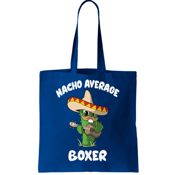 Funny Boxer Joke Humor Nacho Average Boxer Tote Bag