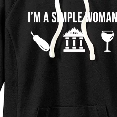 Funny Banker Job Banking Career Simple Gift Women's Fleece Hoodie