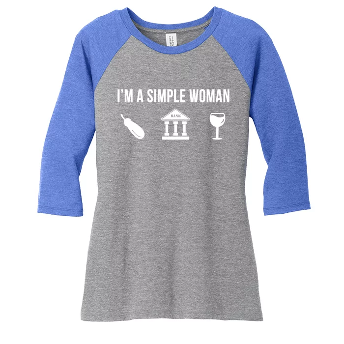 Funny Banker Job Banking Career Simple Gift Women's Tri-Blend 3/4-Sleeve Raglan Shirt