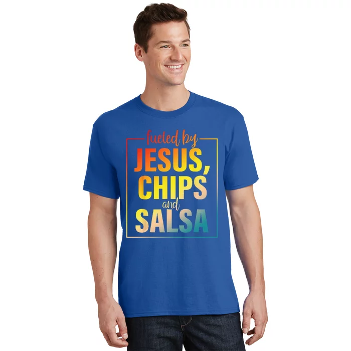 Fueled By Jesus Chips & Salsa Mexican Food Lovers T-Shirt