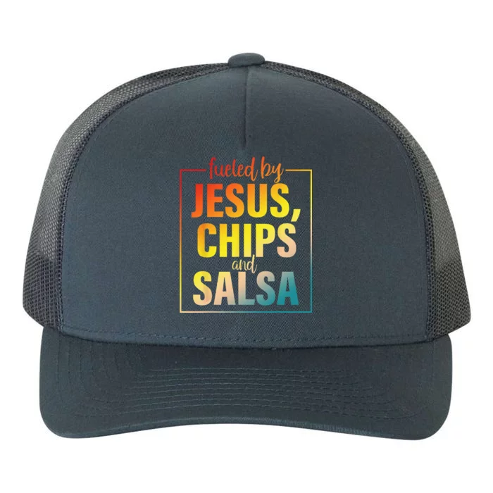 Fueled By Jesus Chips & Salsa Mexican Food Lovers Yupoong Adult 5-Panel Trucker Hat