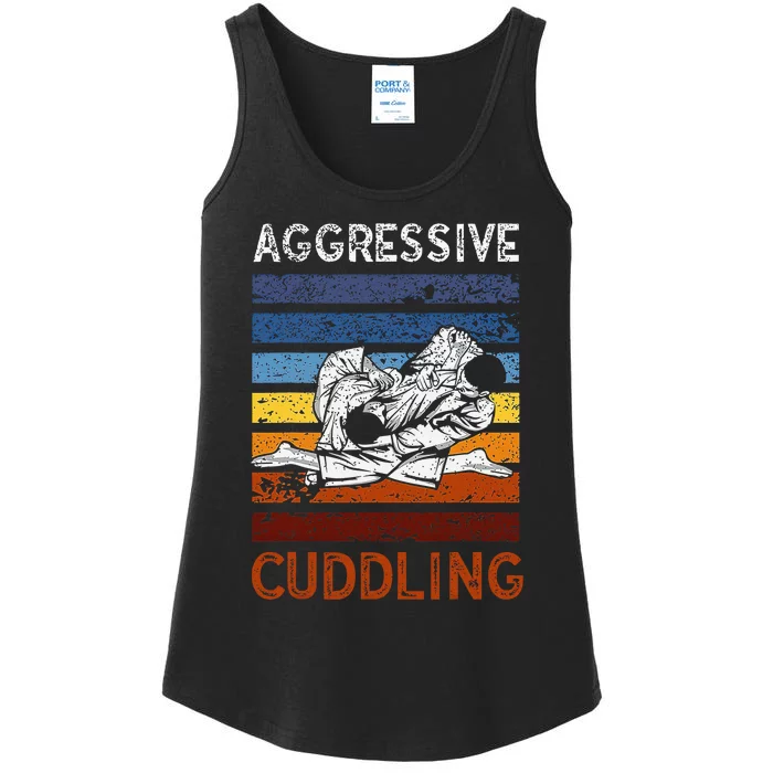 Funny Brazilian Jiu Jitsu Aggressive Cuddling BJJ Ladies Essential Tank