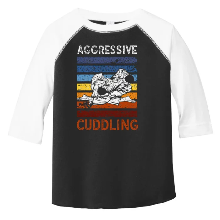 Funny Brazilian Jiu Jitsu Aggressive Cuddling BJJ Toddler Fine Jersey T-Shirt